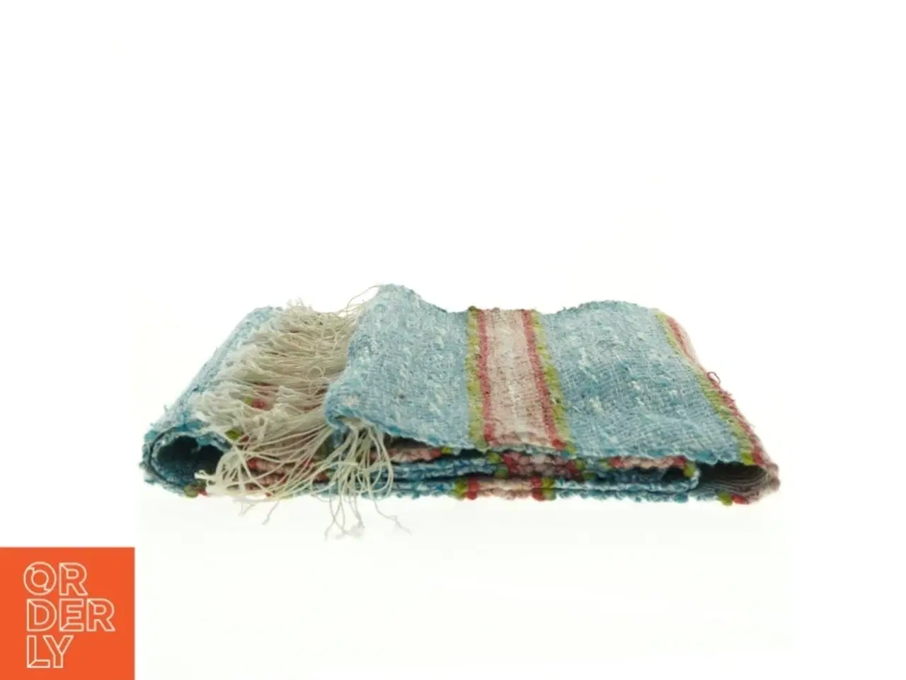 Billede 3 - Håndvævet svensk klude tæppe (str. 194 x 41 cm)