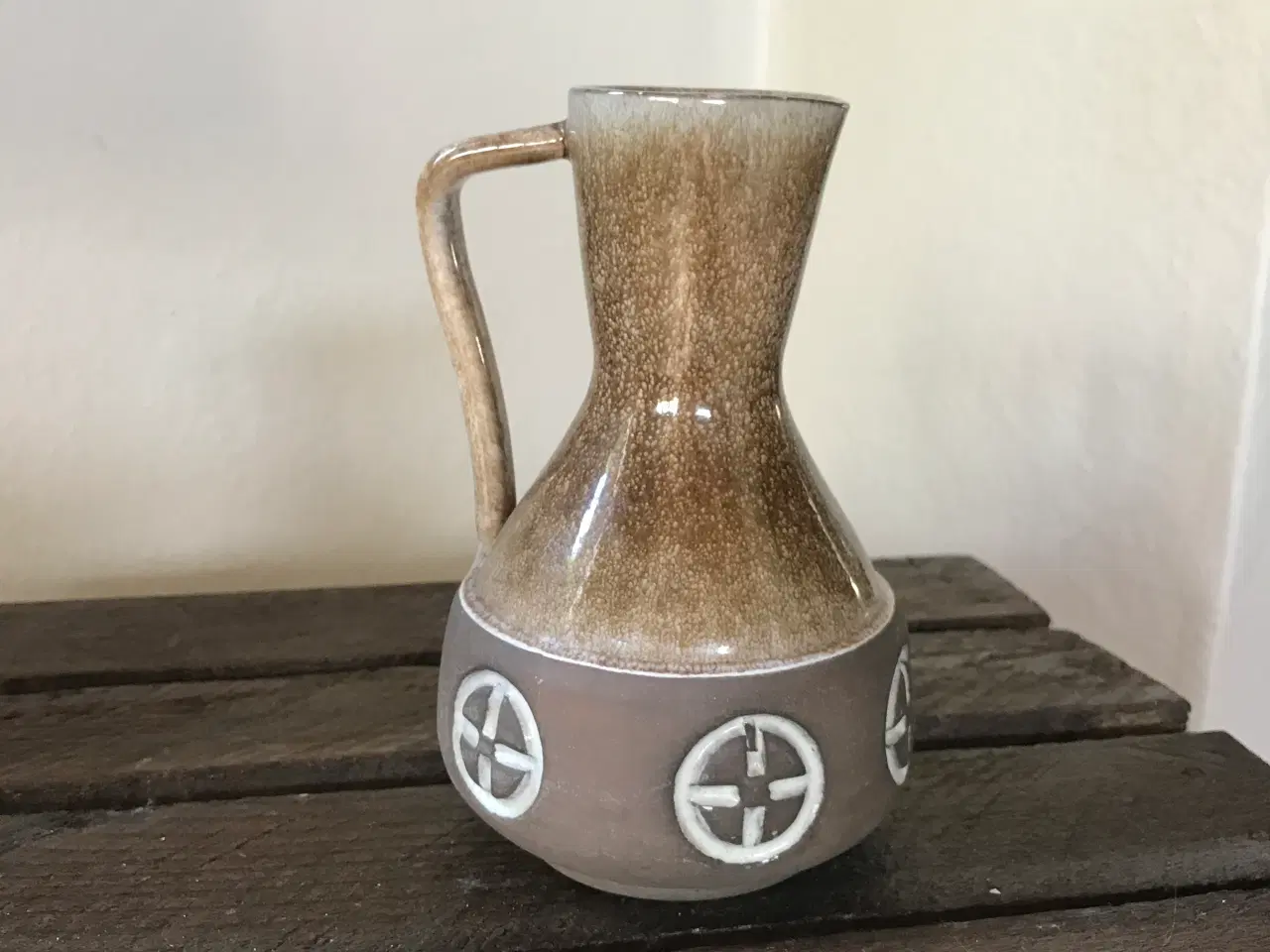 Billede 1 - Brun Retro Vase -  keramik