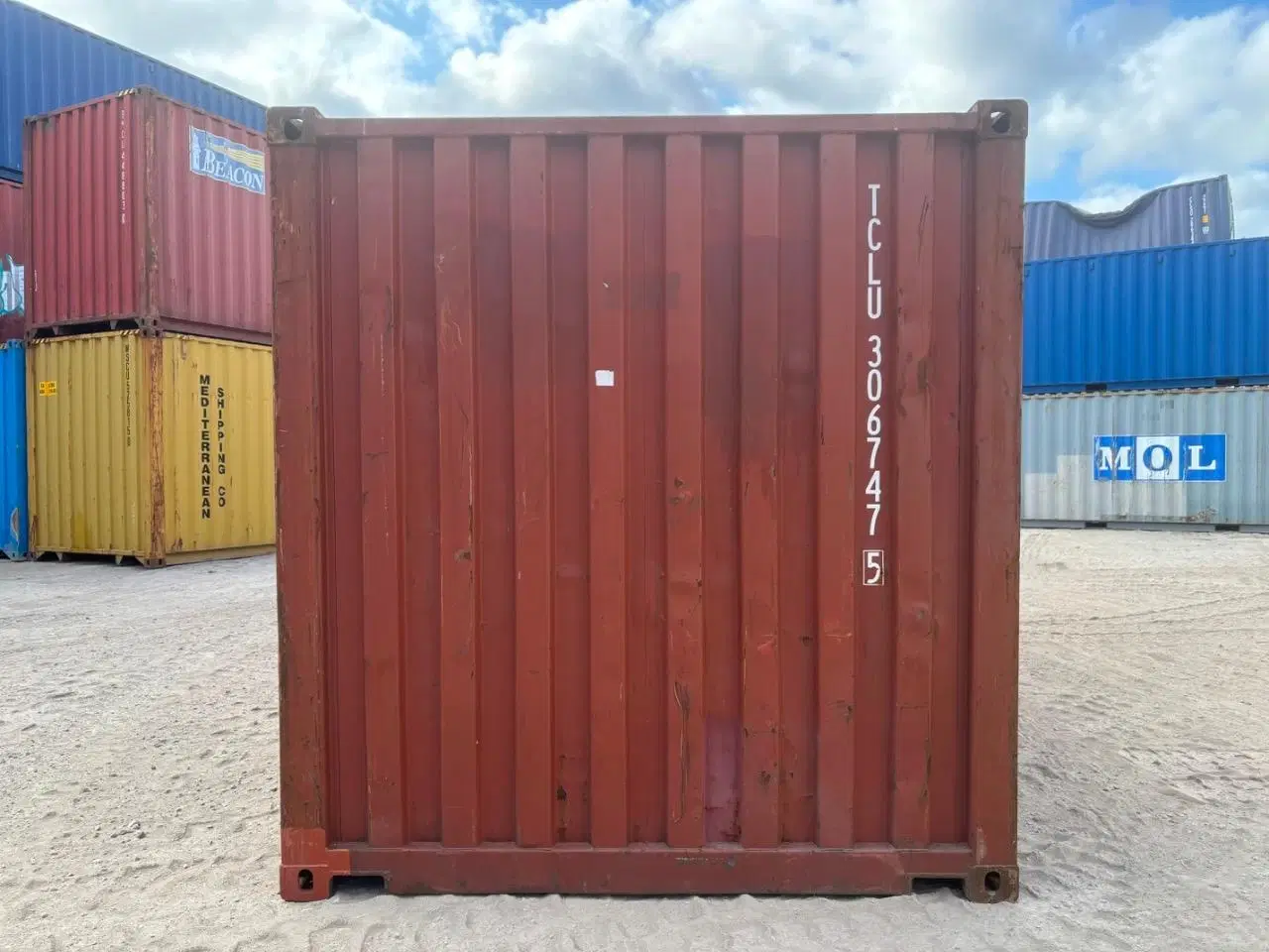 Billede 2 - 20 fods Container- ID: TCLU 306747-5 - Hvidovre