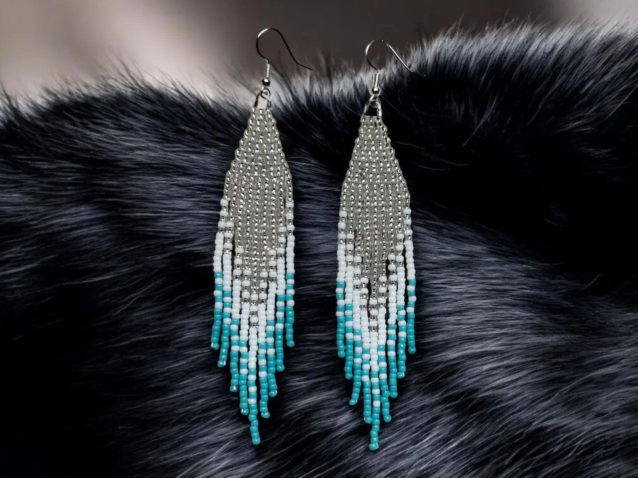 Billede 2 - Grønlandske øreringe, håndlavede 