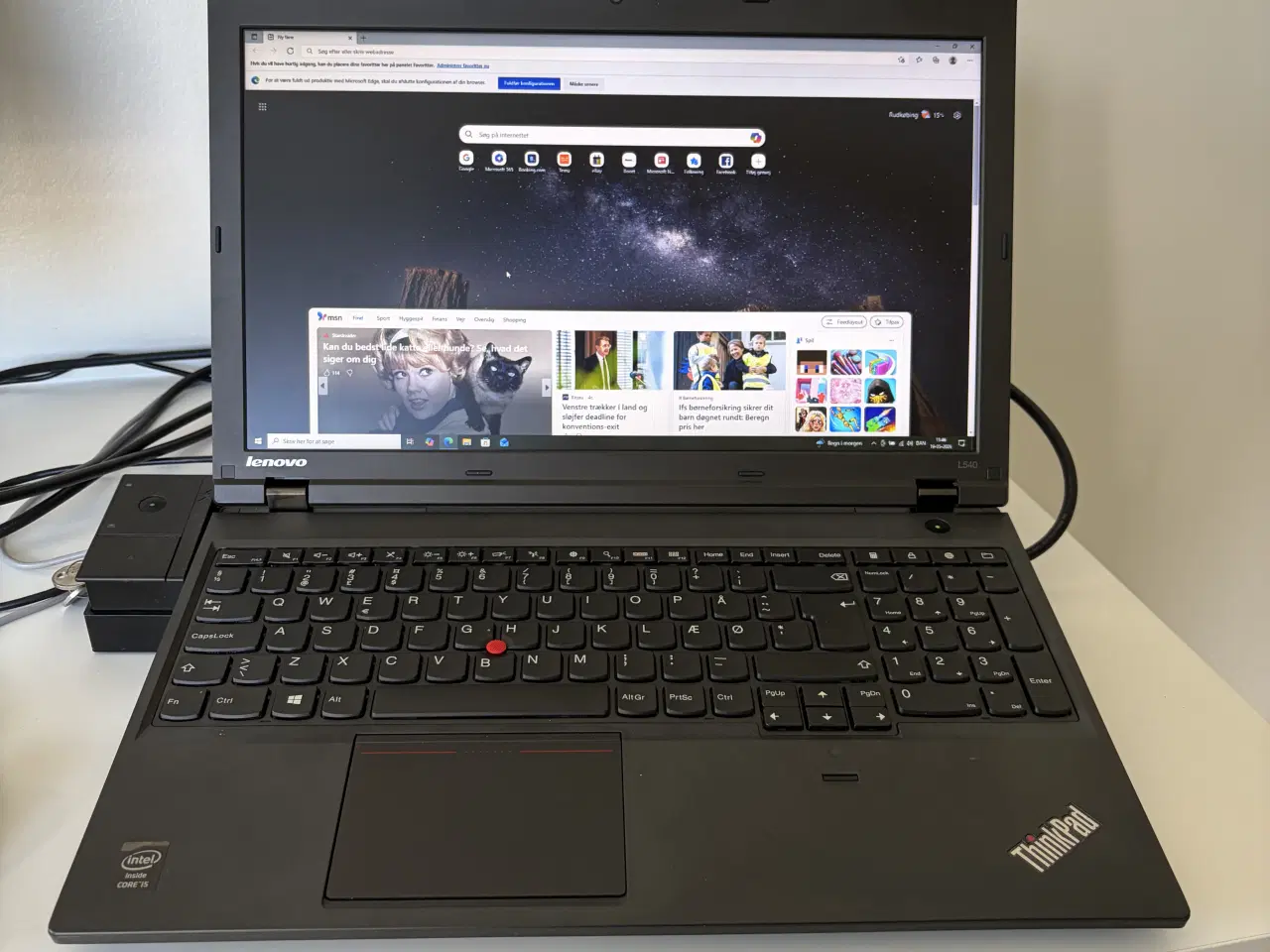 Billede 3 - Lenovo ThinkPad bærbar computer med dockingstation
