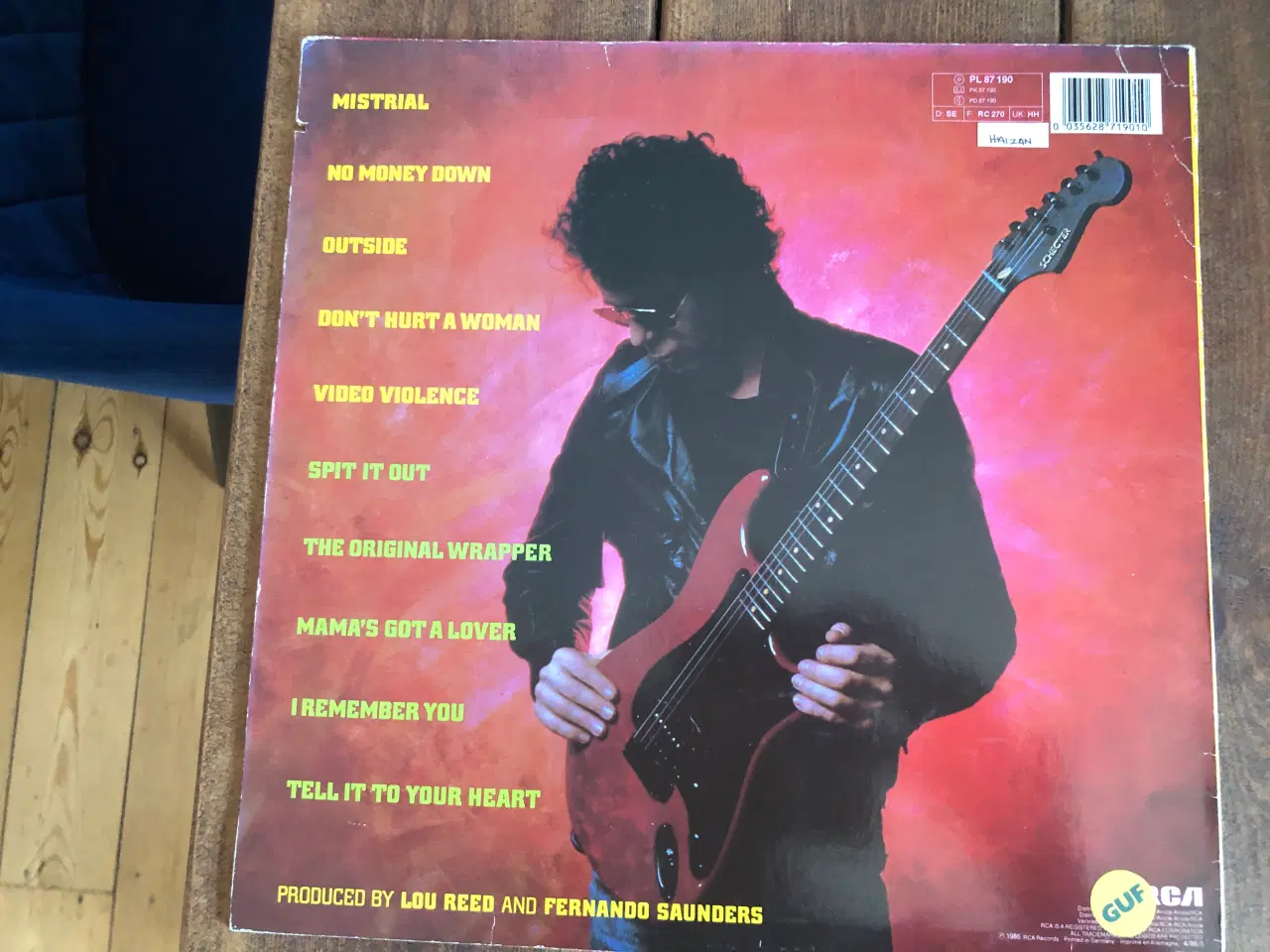 Billede 2 - Lp. Lou Reed. Mistrial. VG+/VG+