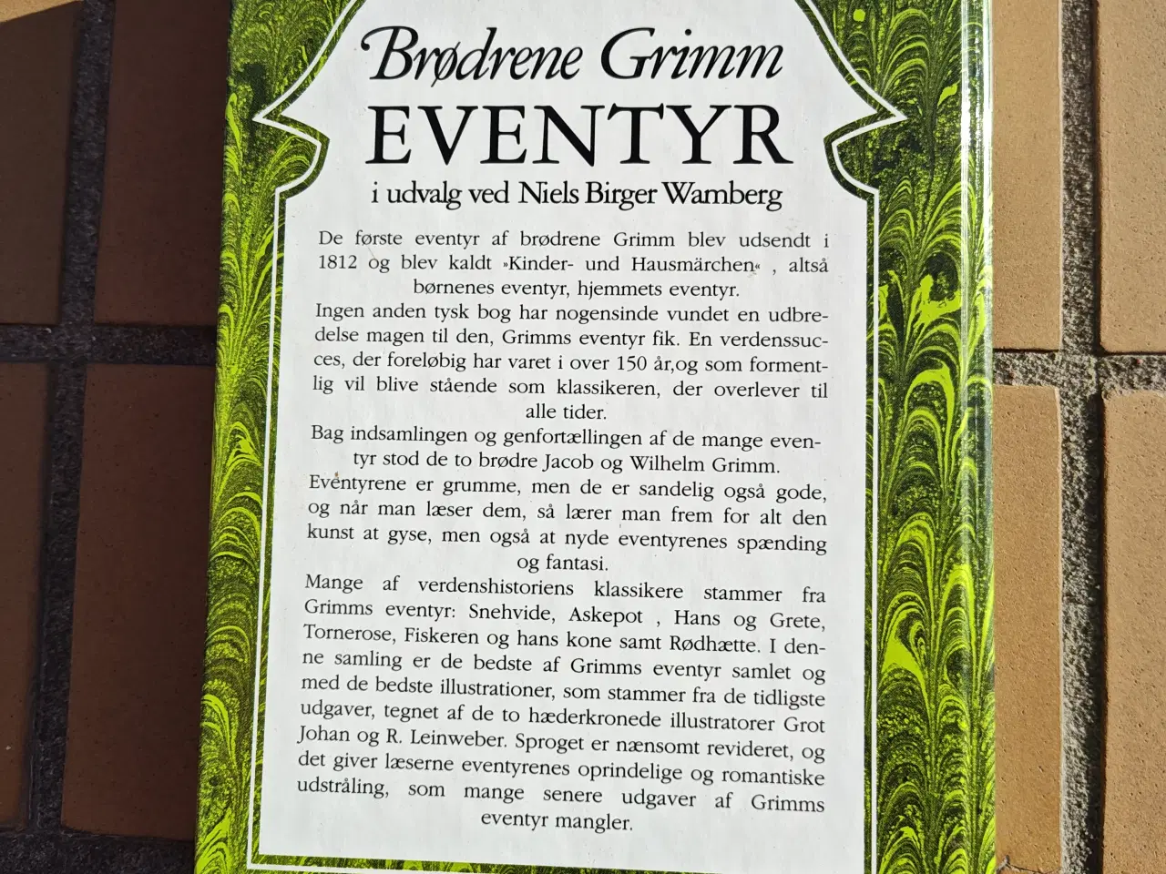 Billede 2 - Brødrene Grimm Eventyr BOG - Niels Birger Wamberg