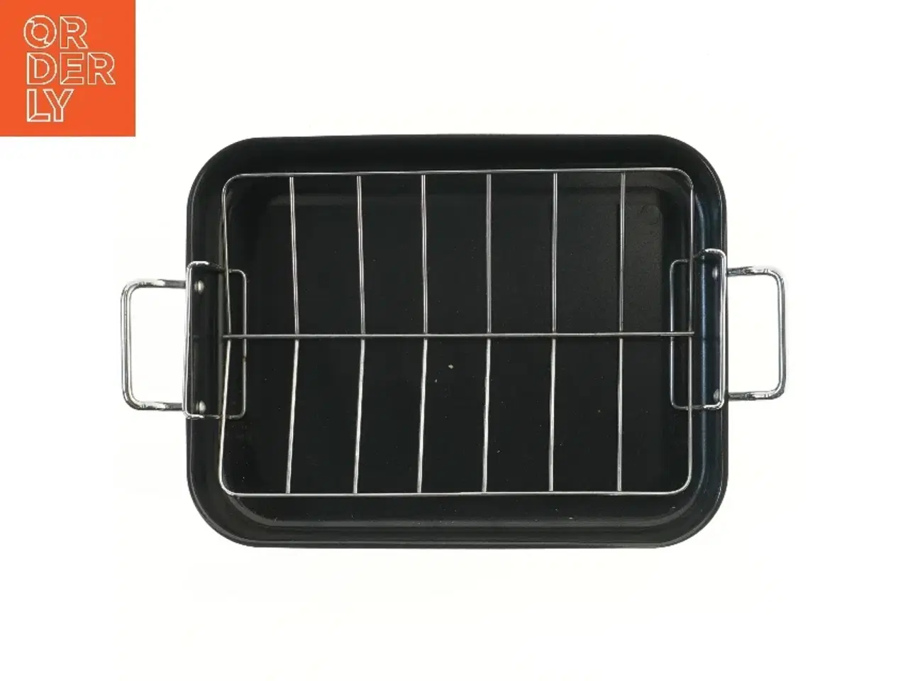 Billede 1 - Bradepande med rist og håndtag (str. 41x32x8 cm)