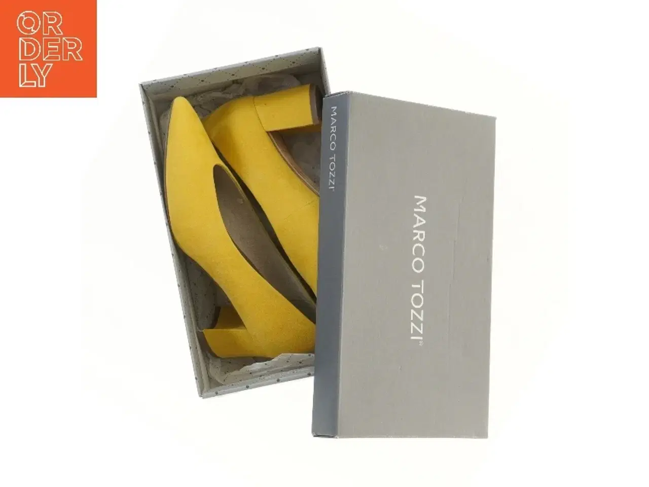 Billede 3 - Gule høje hæle i størrelse 38 fra Marco Tozzi (str. 38 )