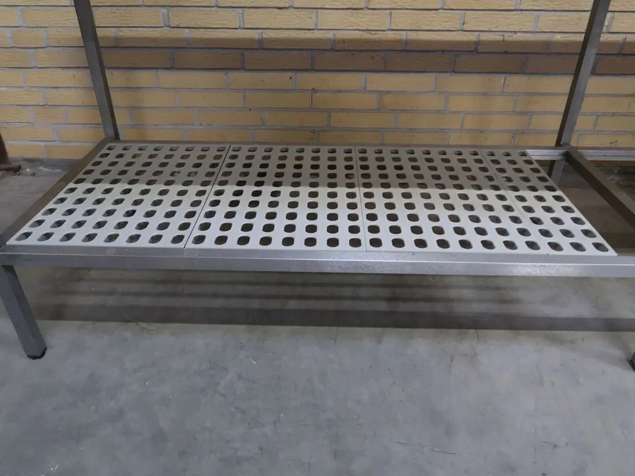 Billede 4 - Rustfri stålbord med underhylde