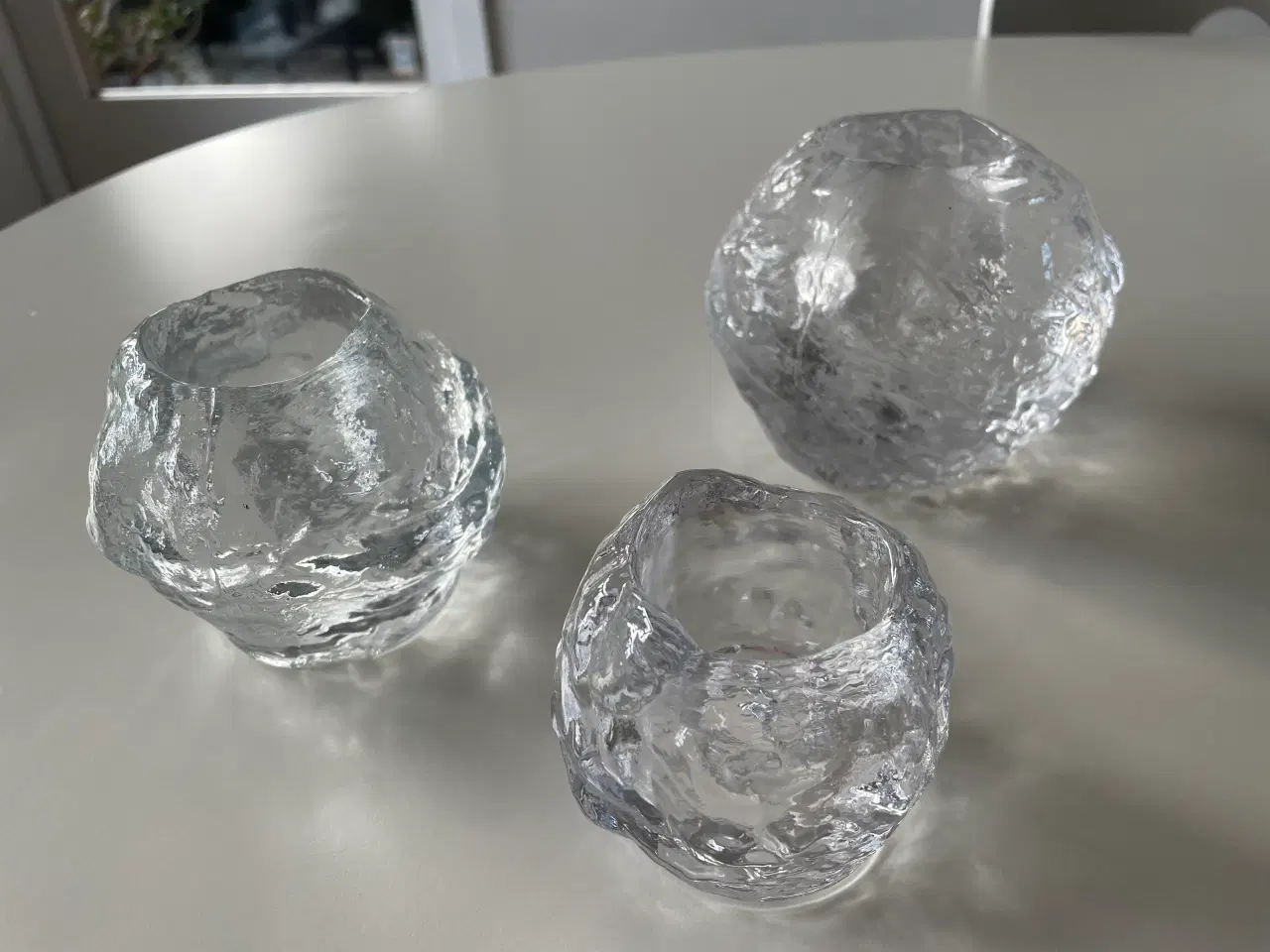 Billede 1 - Snow Ball lysestager fra Kosta Boda 3 størrelser