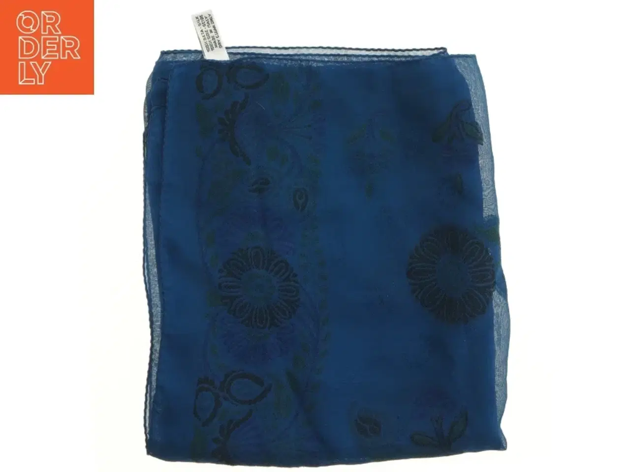 Billede 1 - Blomstret tørklæde (str. 49x165 cm)