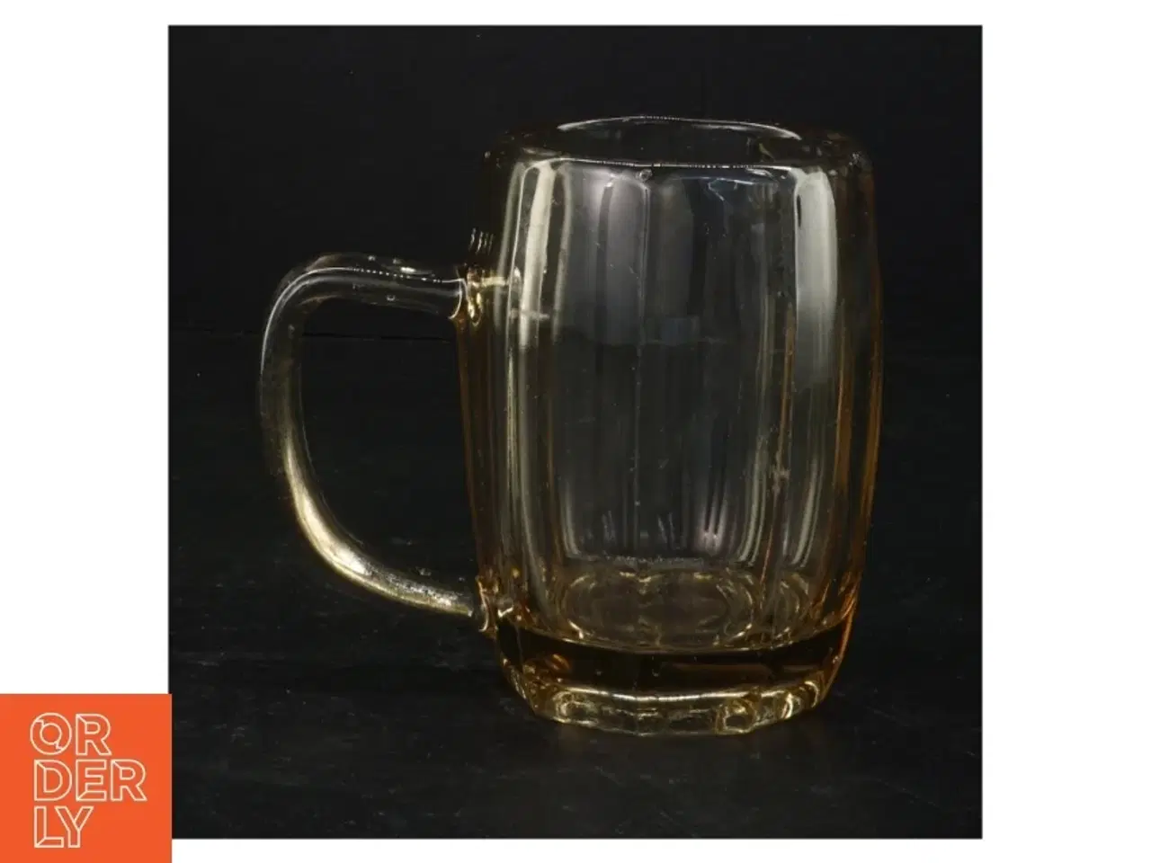 Billede 1 - Mundblæst Røgfarvet Glas krus (str. 12 x 14 x 9 cm)