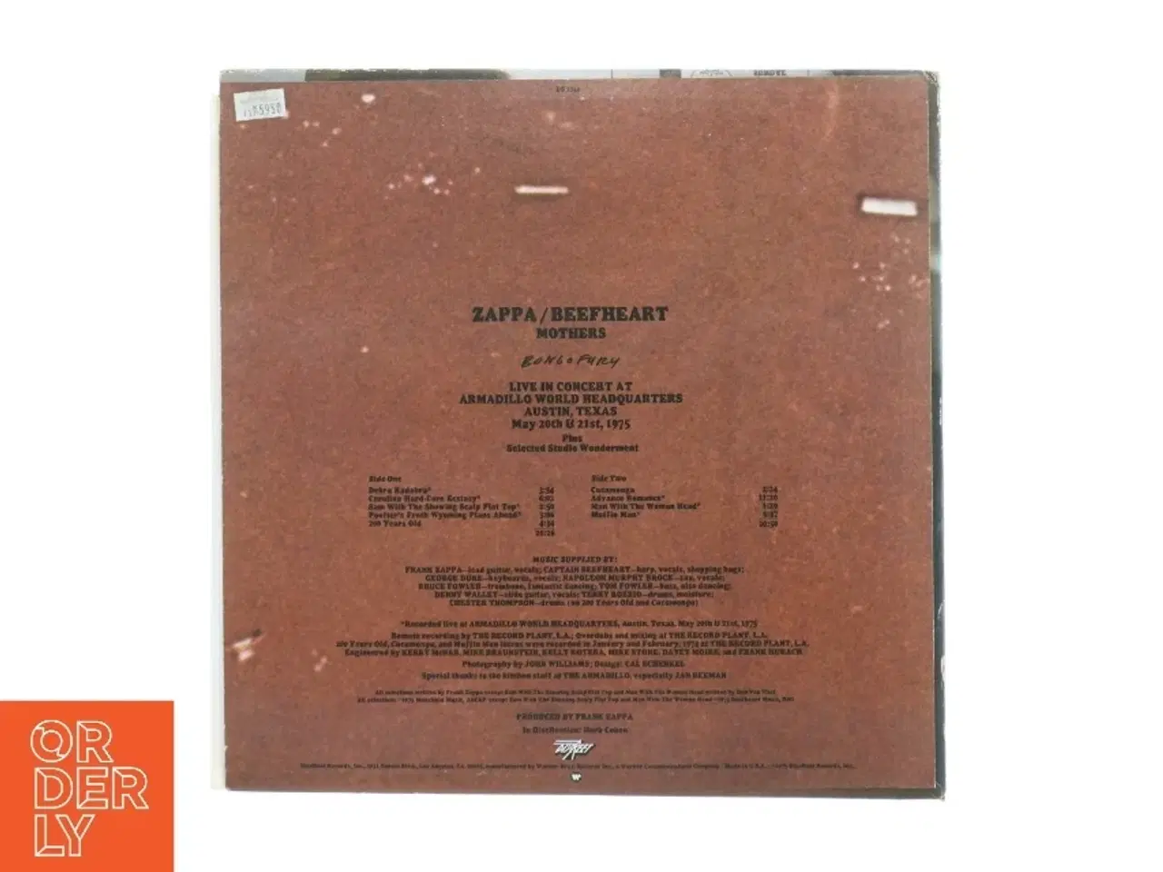 Billede 2 - Frank Zappa - Bongo Fury (LP) fra Discreet Records (str. 31 x 31 cm)