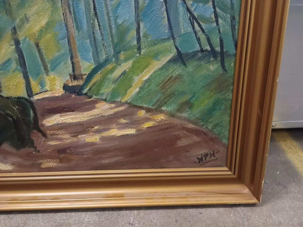 Billede 5 - Maleri skovparti.