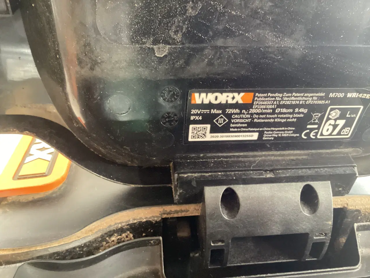 Billede 4 - Worx M700, defekt uden batteri. 