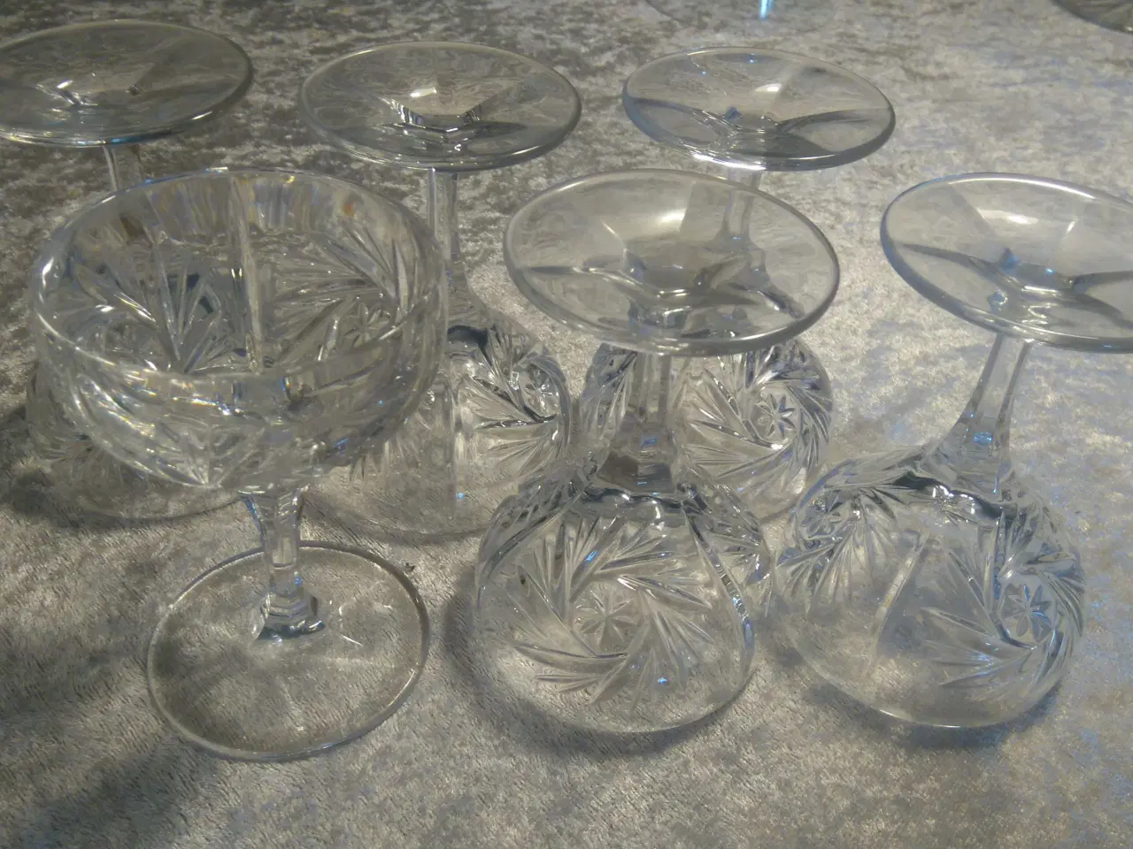 Billede 1 - 6 sherry krystal glas 