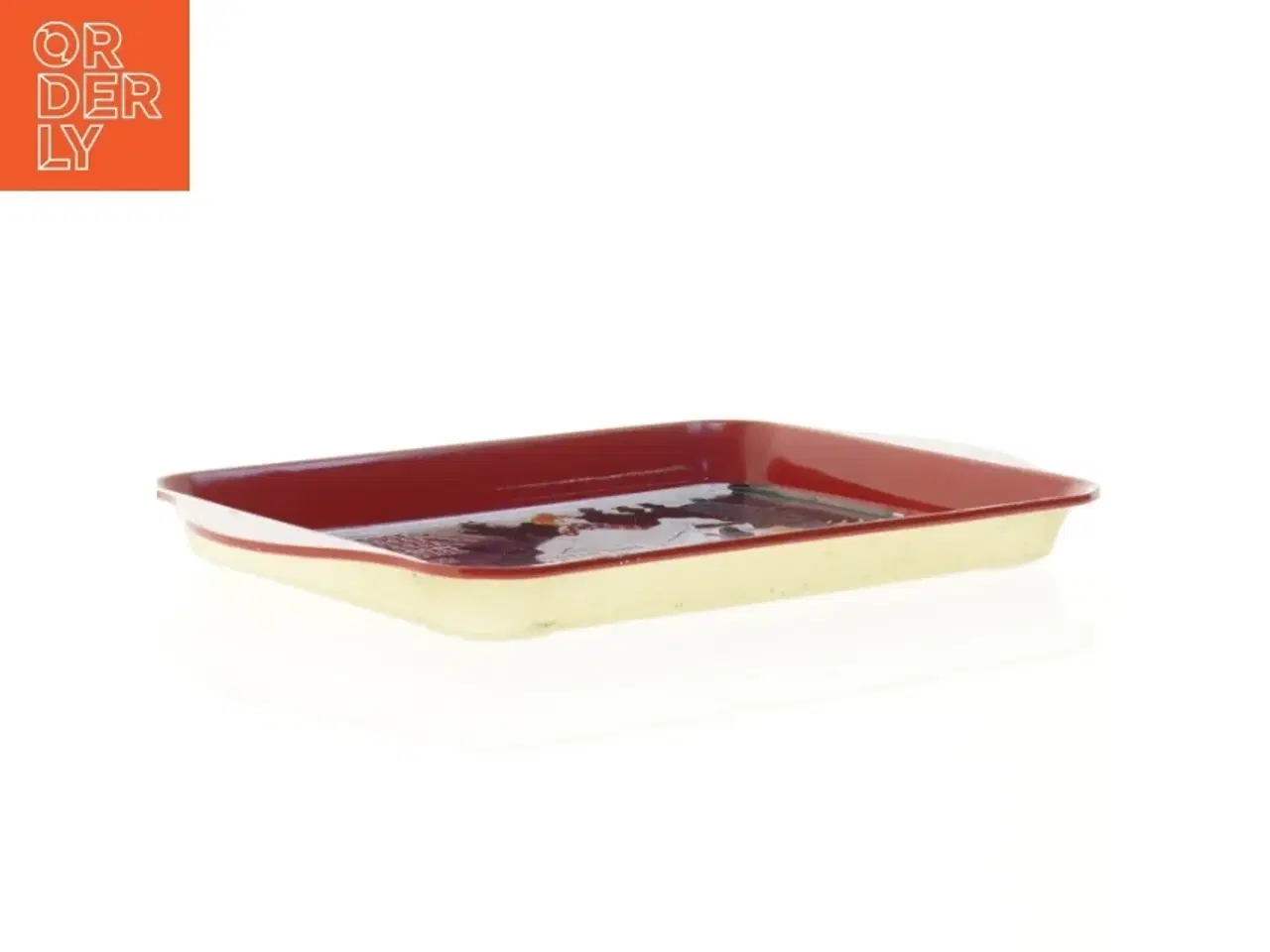 Billede 5 - Fad i emaljeret metal (str. 21 x 14 cm)