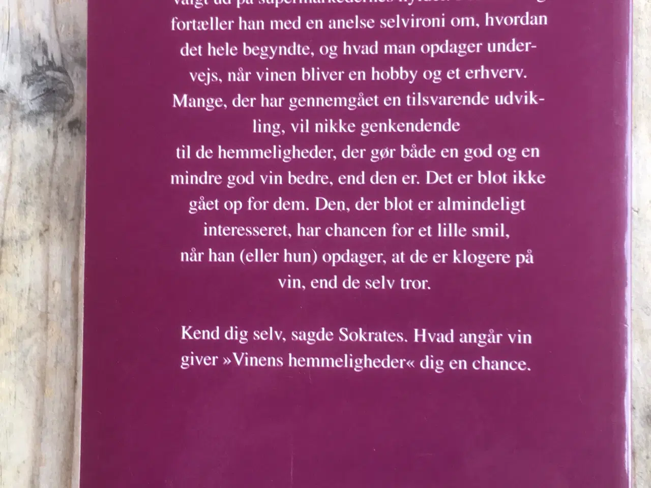 Billede 2 - Vinens hemmeligheder, Erik Olaf Hansen , emne: mad