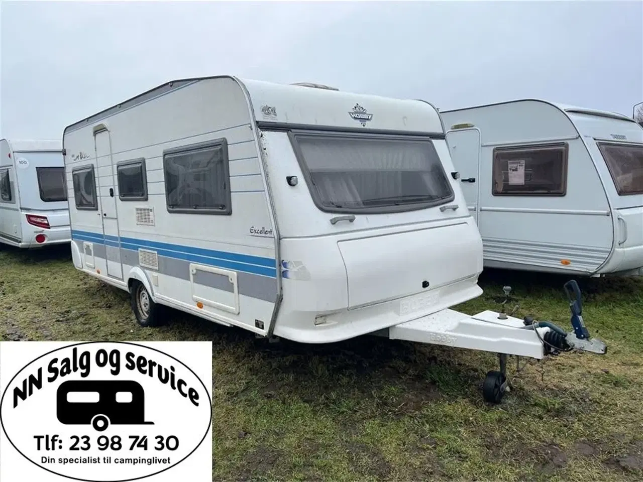 Billede 1 - 2002 - Hobby 495   Super fin campingvogn