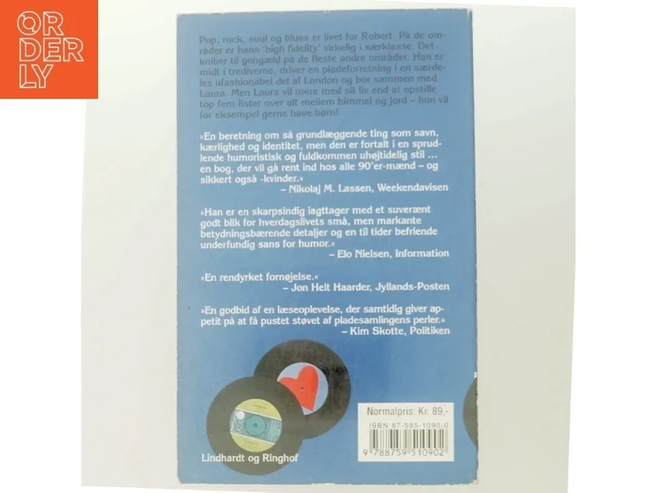 Billede 3 - High fidelity af Nick Hornby (Bog)