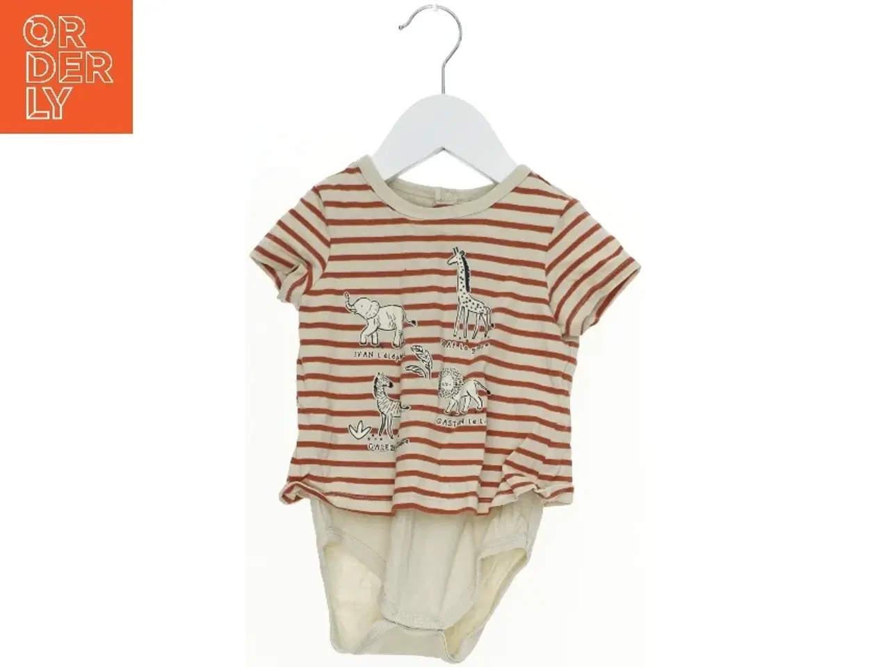 Billede 1 - Kortærmet bodystocking med striber fra Sergent Major (str. 80)