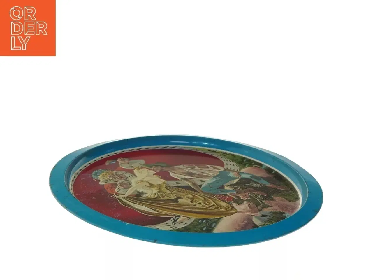 Billede 3 - Vintage HC Andersen Svinedrengen serveringsbakke fra Ira (str. Ø 34 cm)