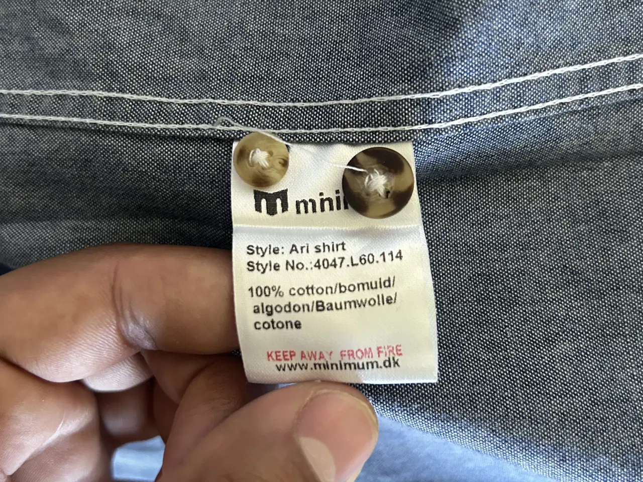 Billede 7 - Minimum skjorte, blå, størrelse XL