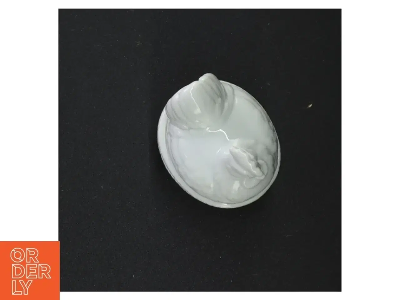 Billede 5 - Hvid porcelæns høne (str. 10 x 7 x 6 cm)
