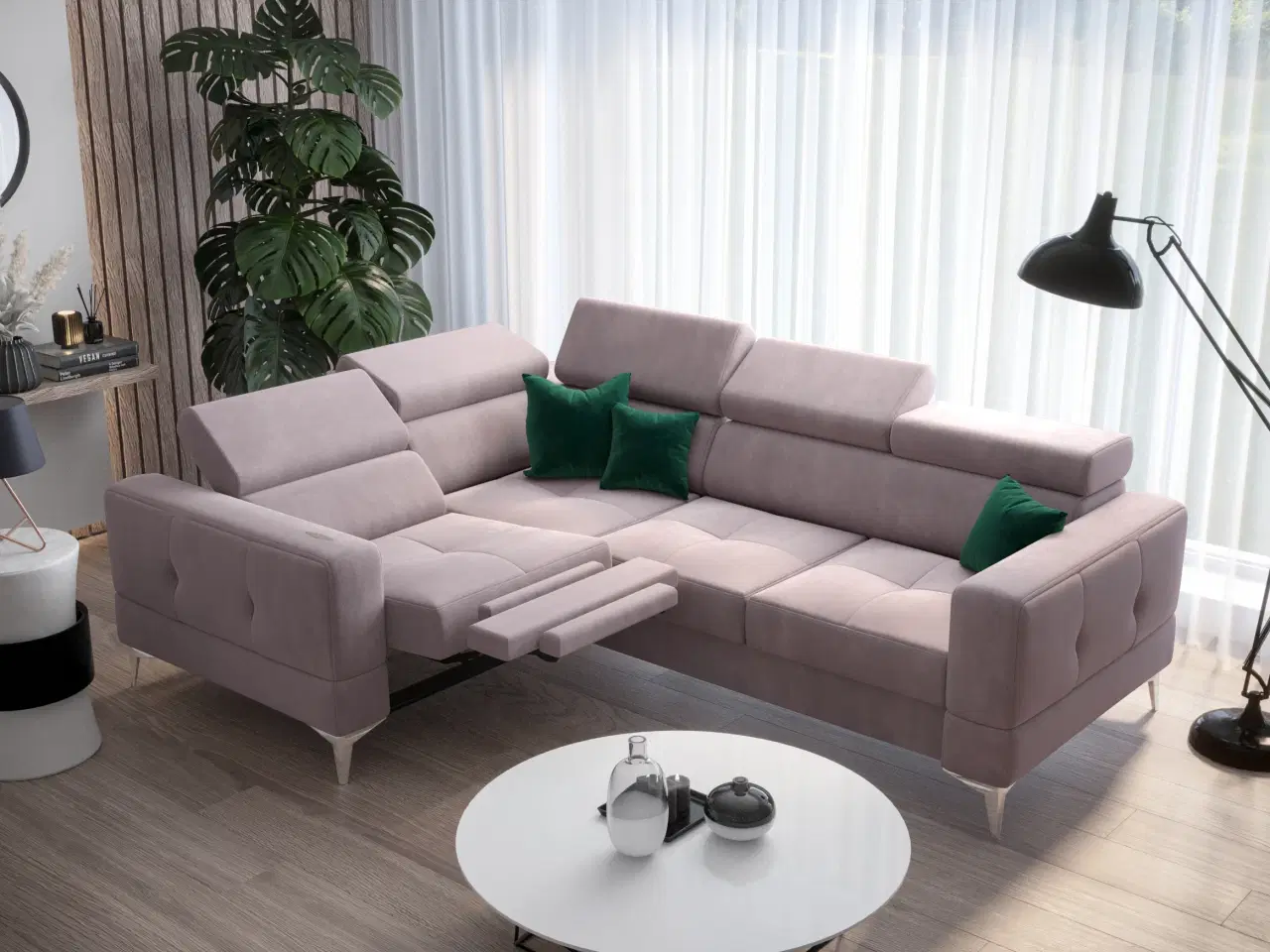 Billede 5 - TUTSEPI RELAX HJØRNESOFA MED SOVEFUNKTION 185X250