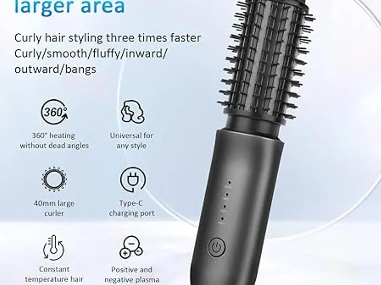 Billede 3 - Trådløst krøllejern oplades via USB