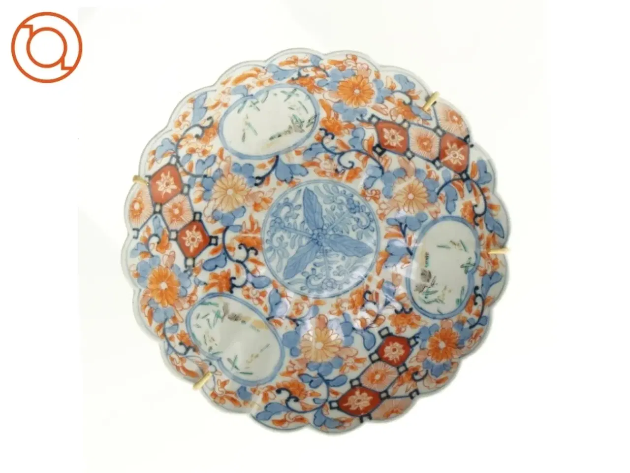 Billede 1 - Japansk tallerken til ophæng (str. 23 x 23 cm)