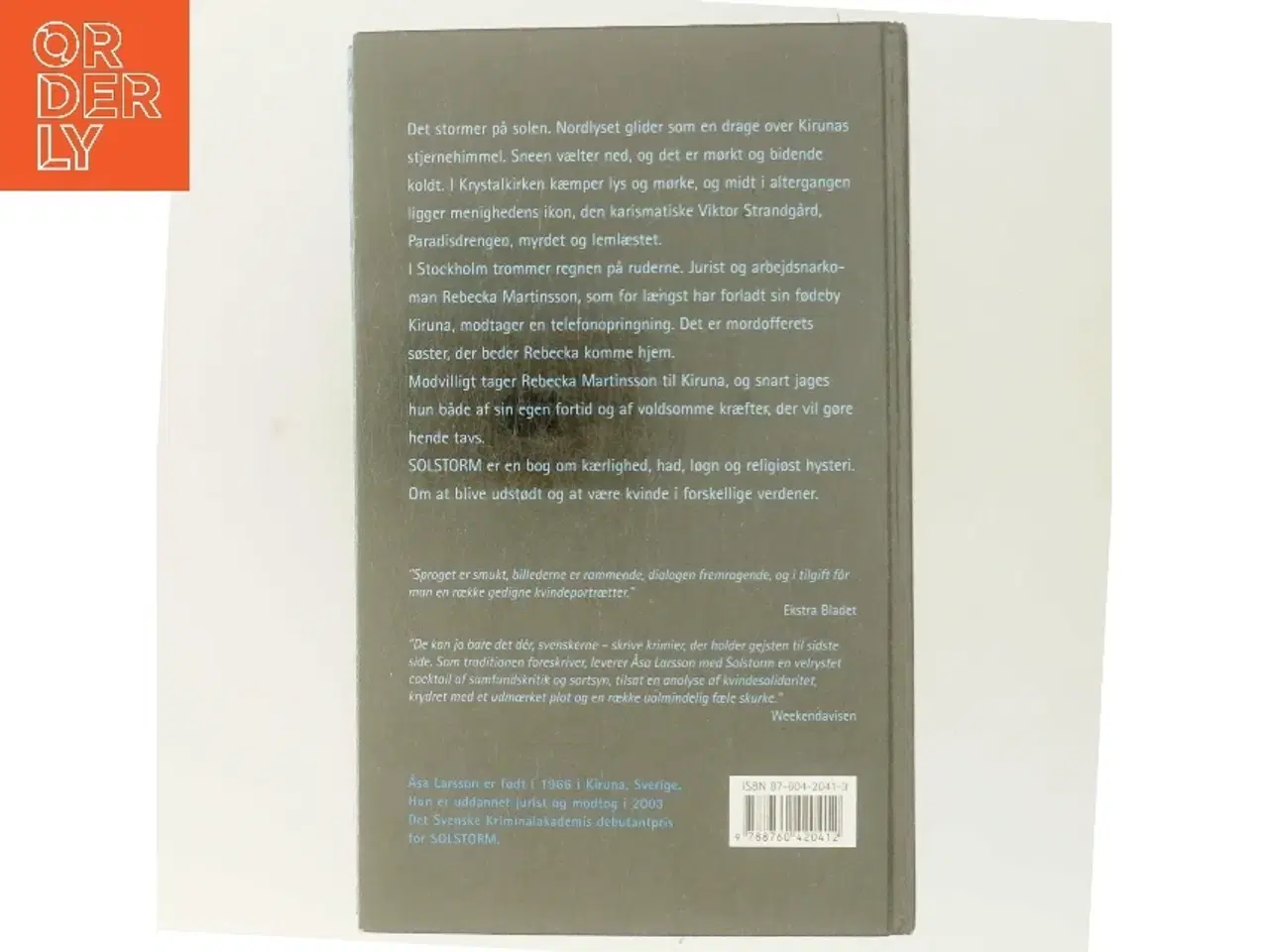 Billede 3 - Solstorm af Åsa Larsson (Bog)