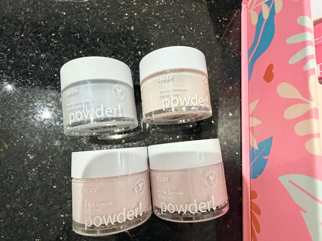 Billede 2 - Dippi Powder neglesæt pink 