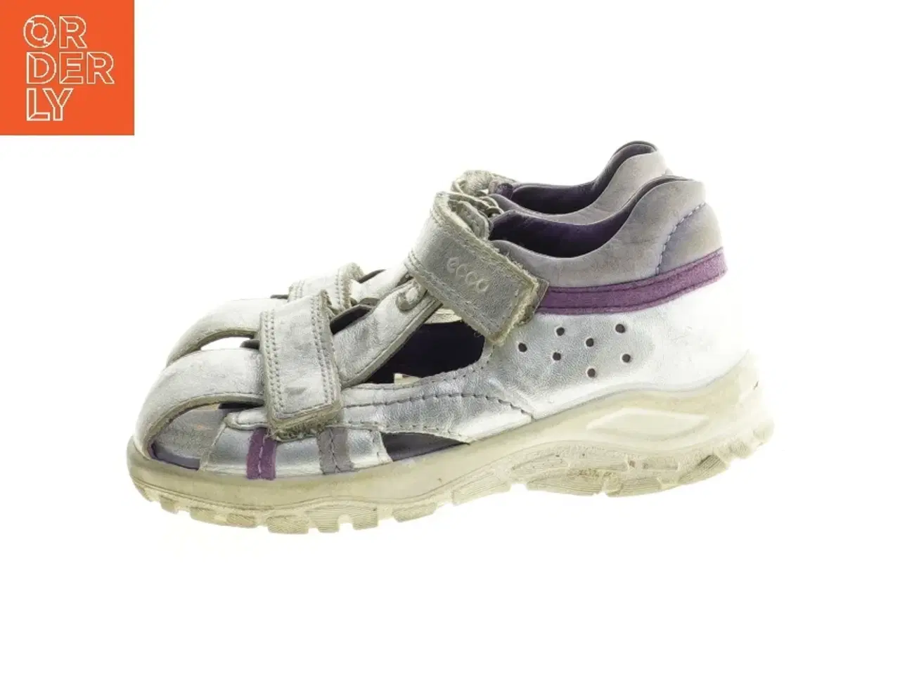 Billede 1 - Sølvfarvede børnesandaler fra Ecco (str. 25)