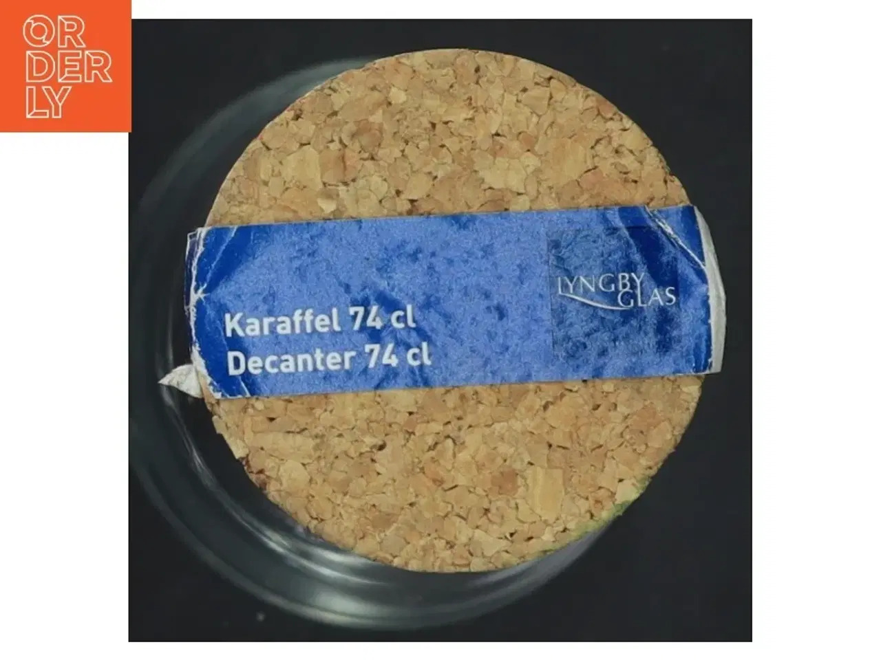 Billede 3 - Karaffel med korklåg fra Lyngby Glas (str. 25x8 cm)