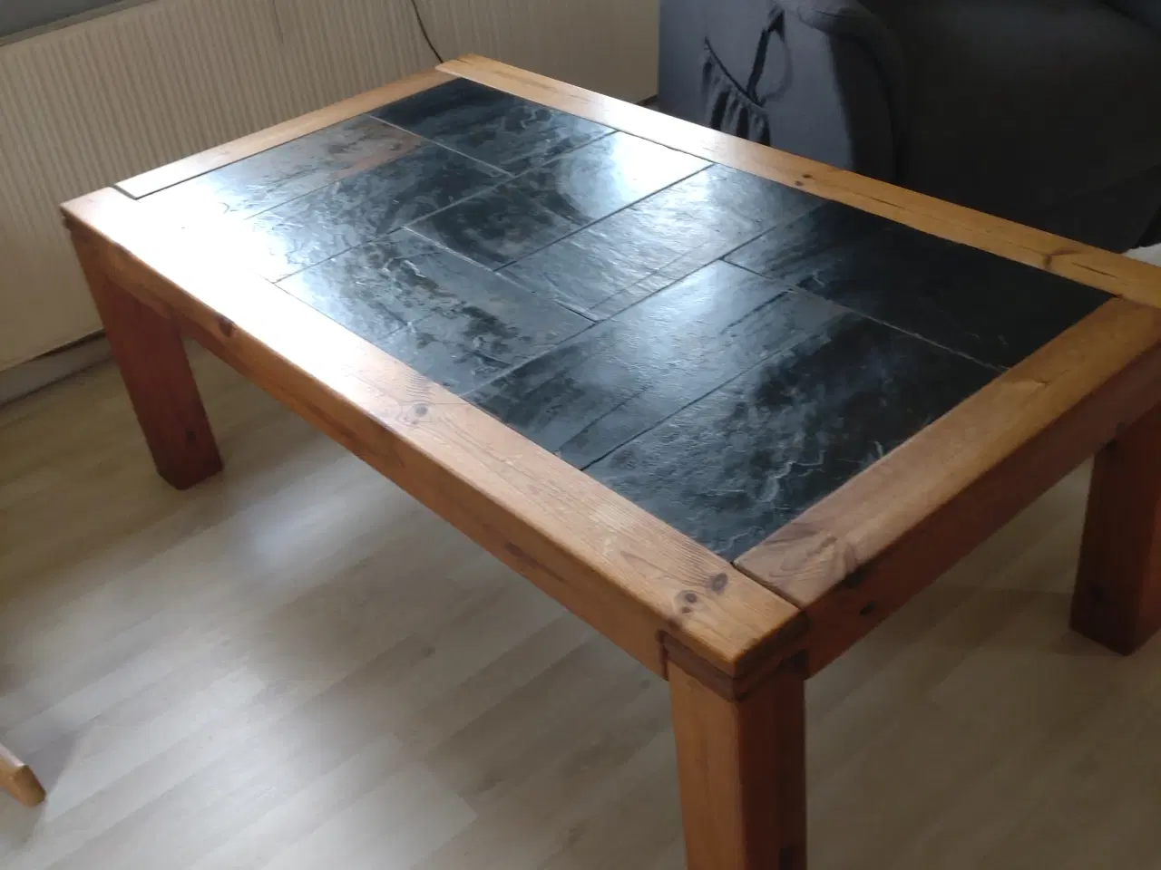 Billede 1 - Sofabord med Skifer klinker