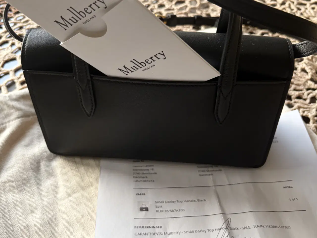 Billede 10 - Mulberry taske NY small Darley top handle  sort 