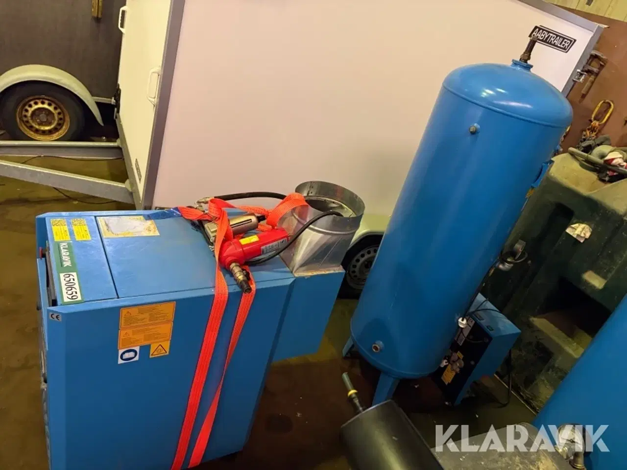 Billede 2 - Skruekompressor Boge Granzow C7 med forvarmer, tank og filter