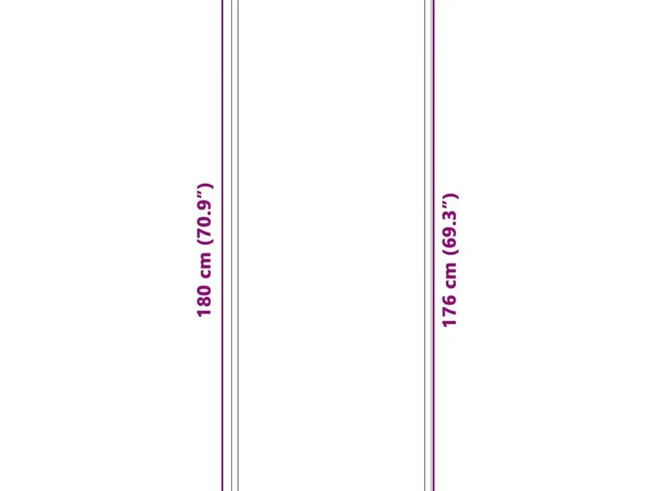 Billede 7 - Dørmåtte Sort 60x180 cm