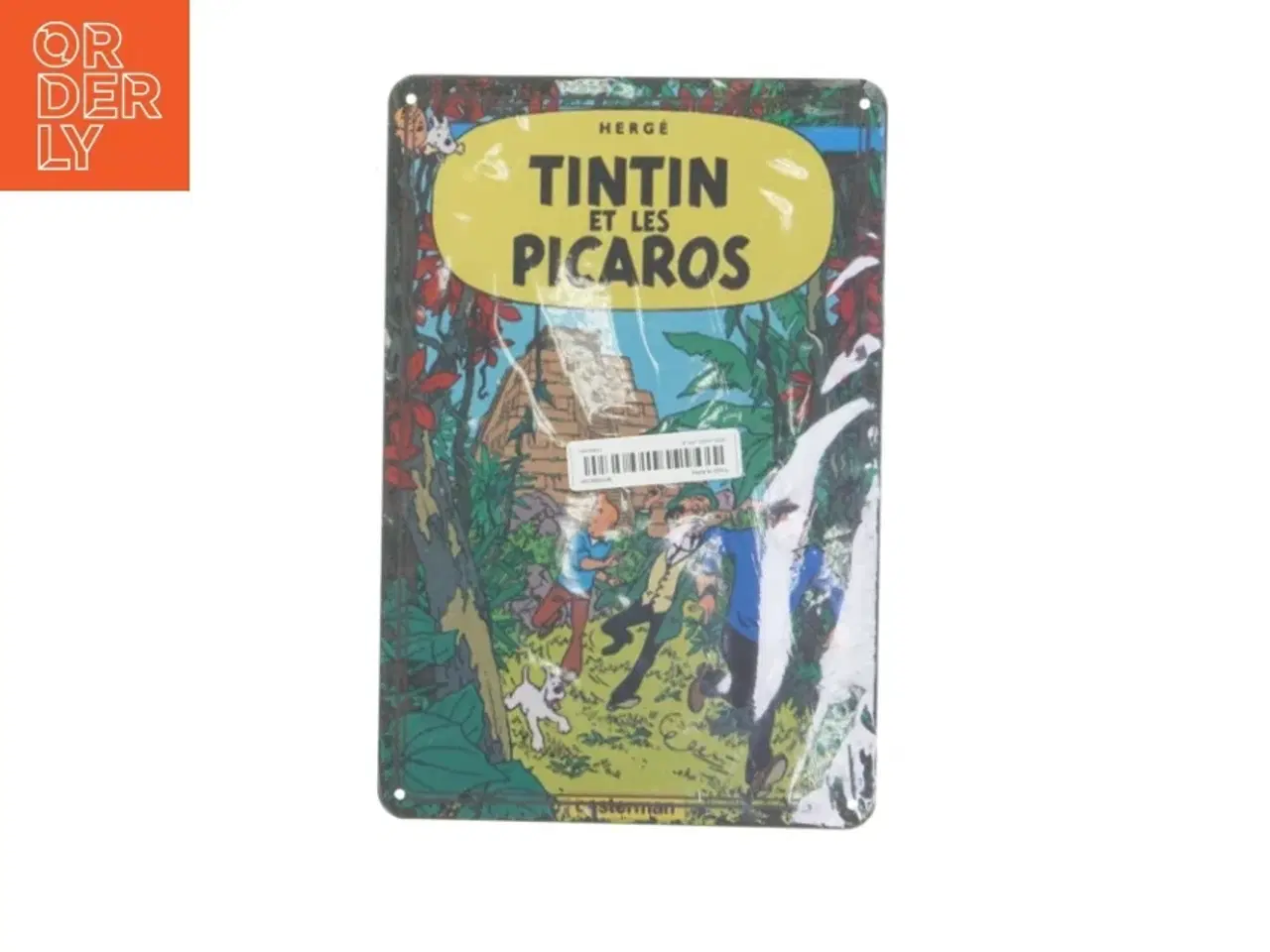 Billede 2 - 4 stk Tintin metal skilte (str. 30x20 cm)