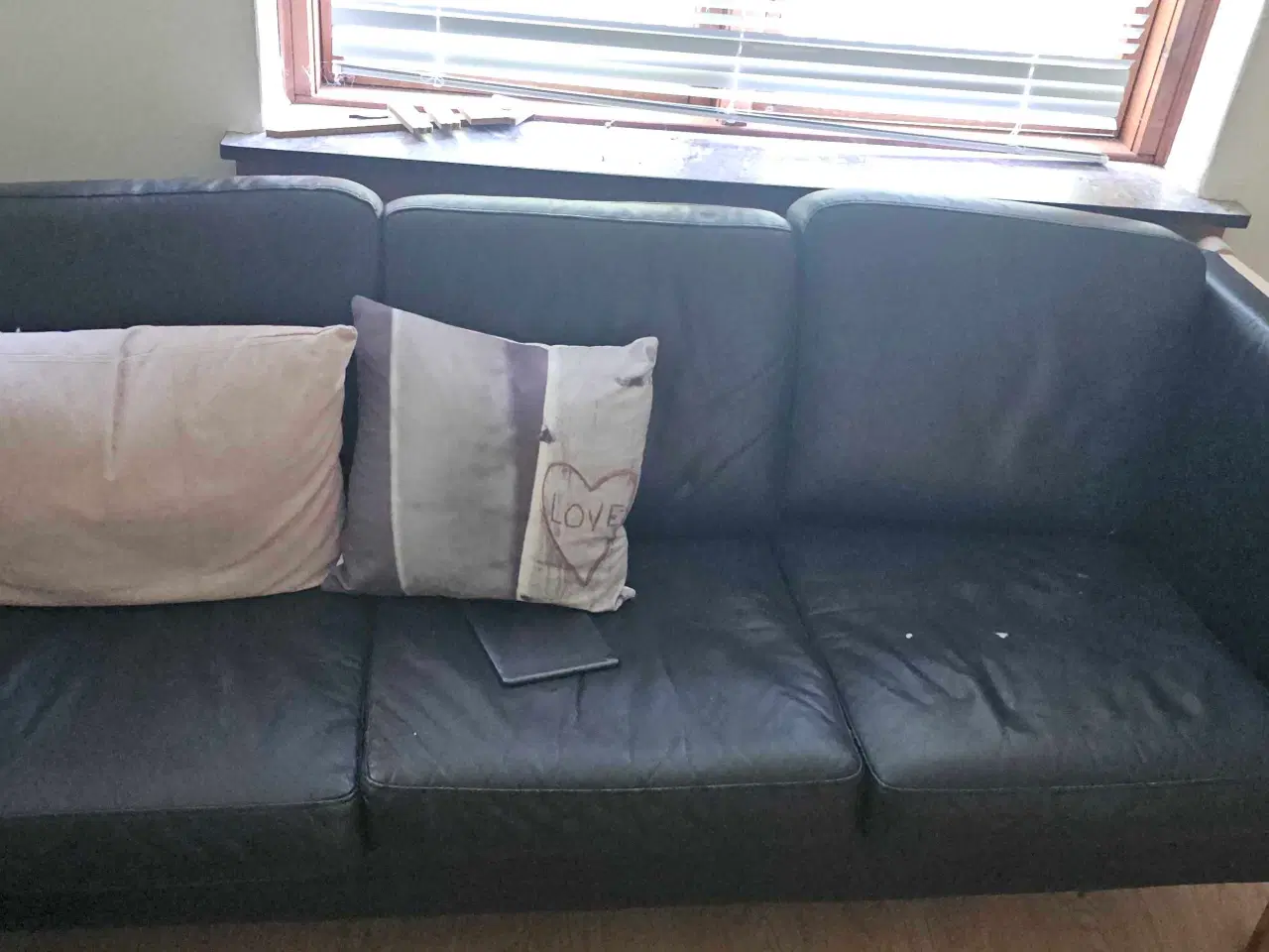 Billede 1 - Sort 3 personer sofa
