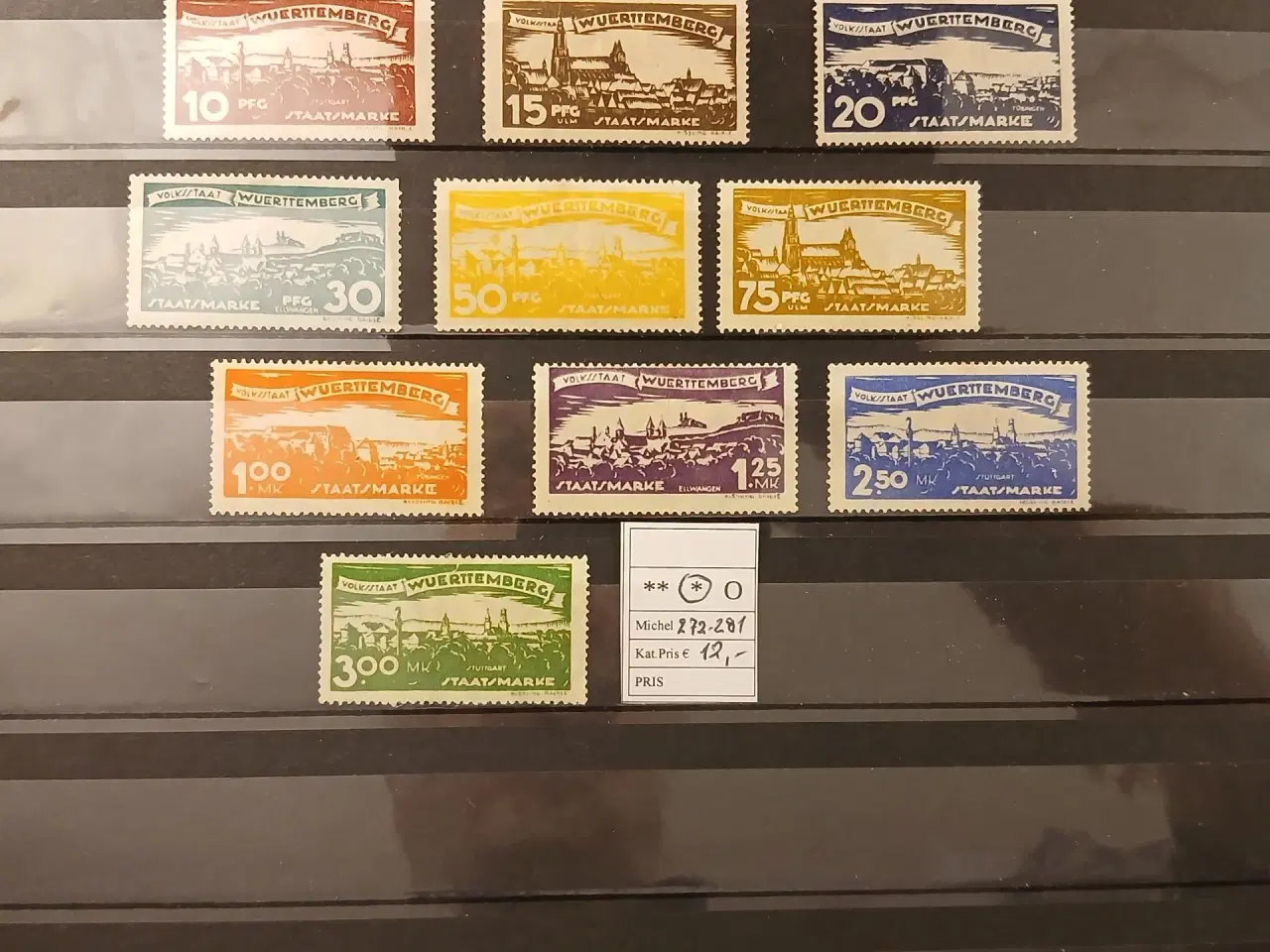 Billede 5 - Würtemberg (82) Indstiksbog med frimærker fra denn