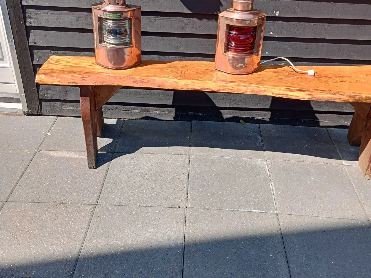 Billede 4 - Styrbord og bagbord kobber lanterner 