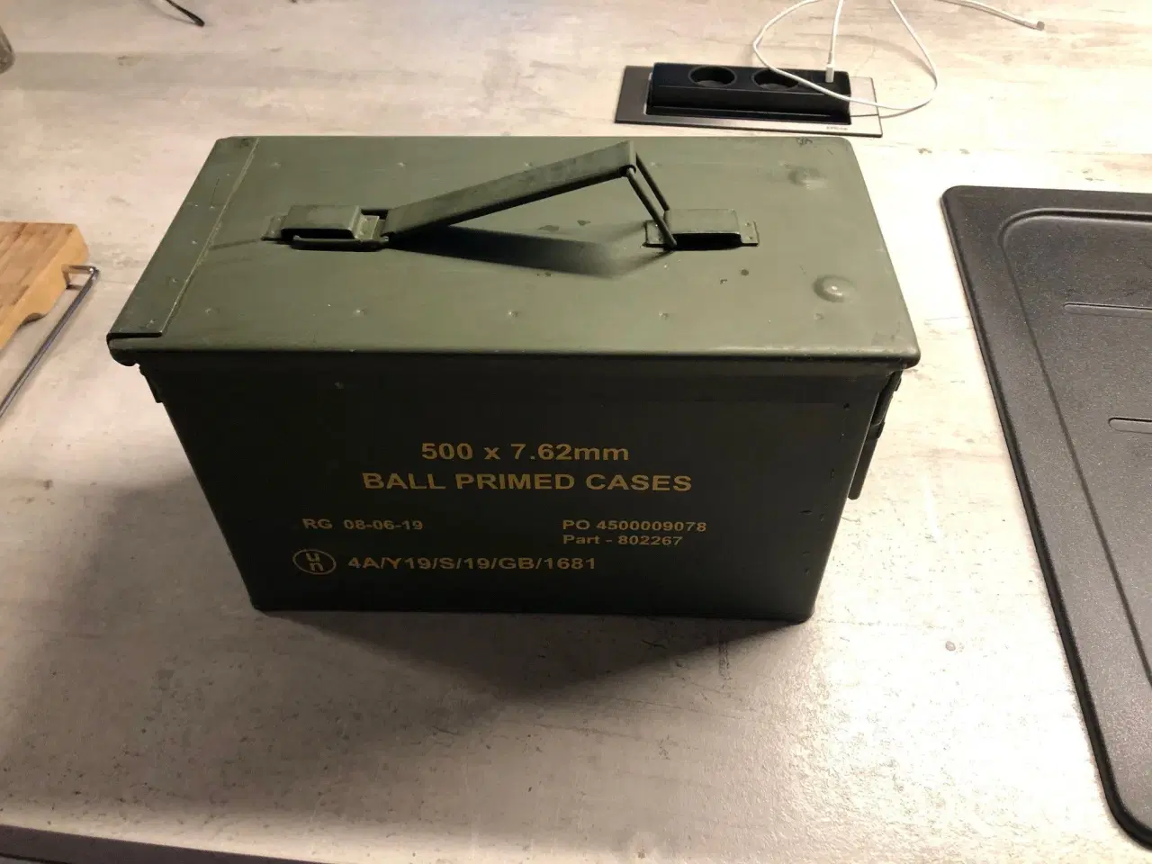 Billede 1 - Militær ammunitionskasser i metal