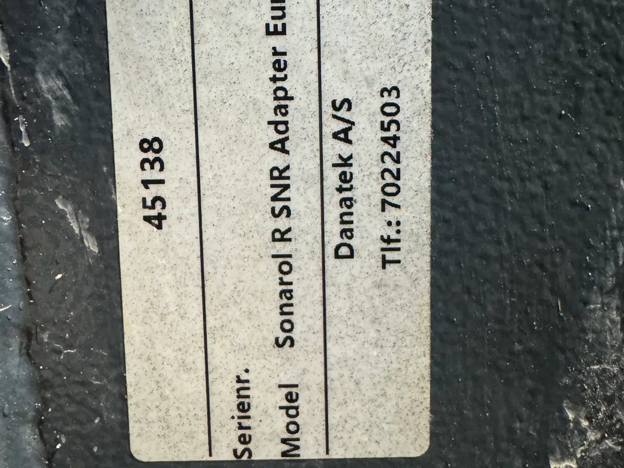 Billede 5 - Sonarol Adapter Volvo BM til Euro