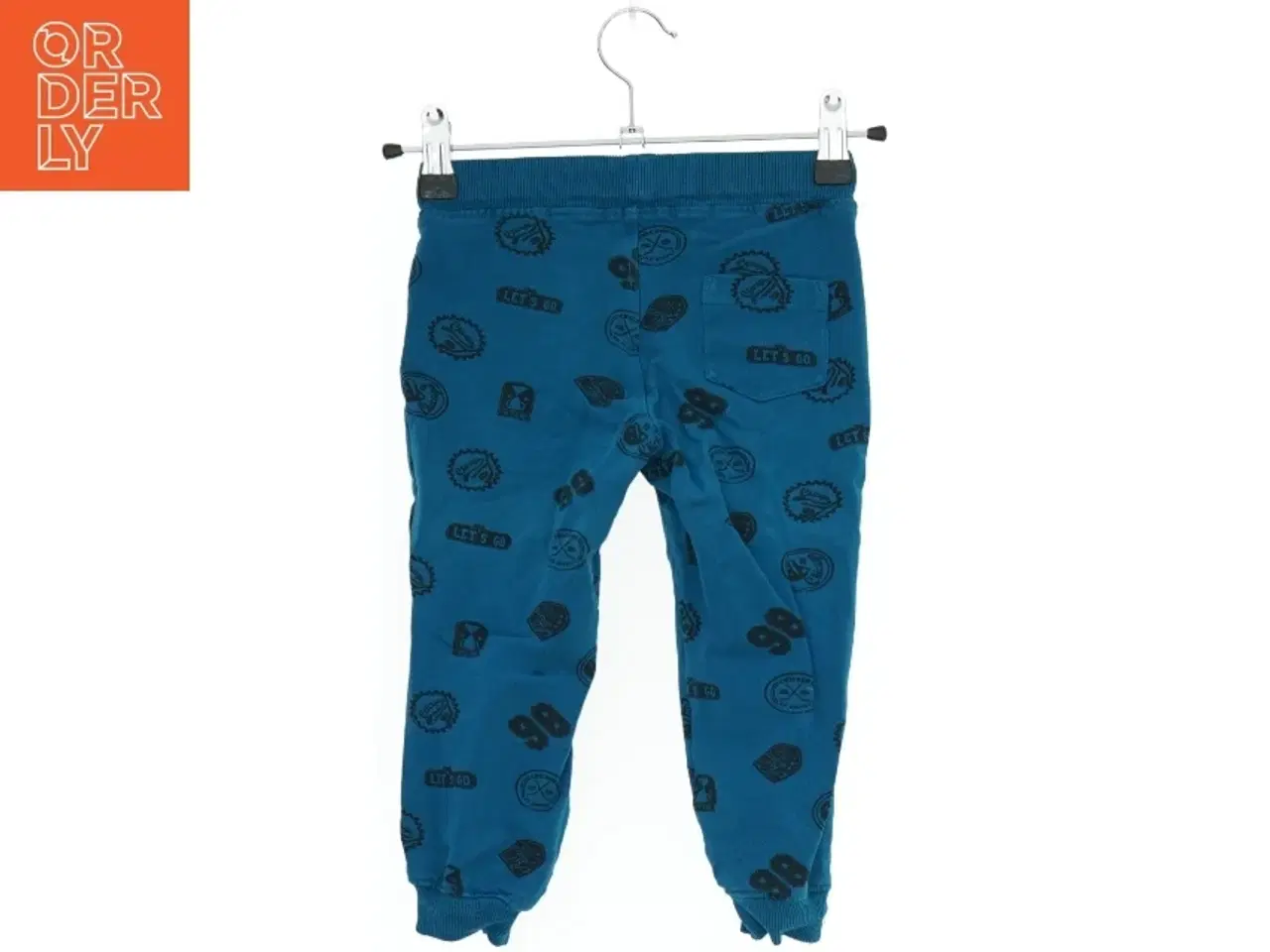 Billede 2 - Blå joggingbukser med print fra Name It (str. 92)
