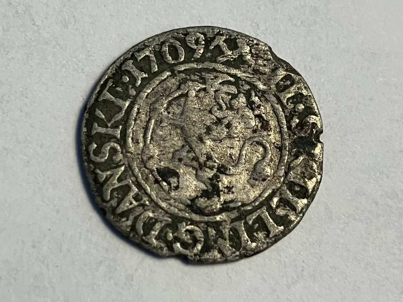 Billede 1 - 2 Skilling 1709 Norge