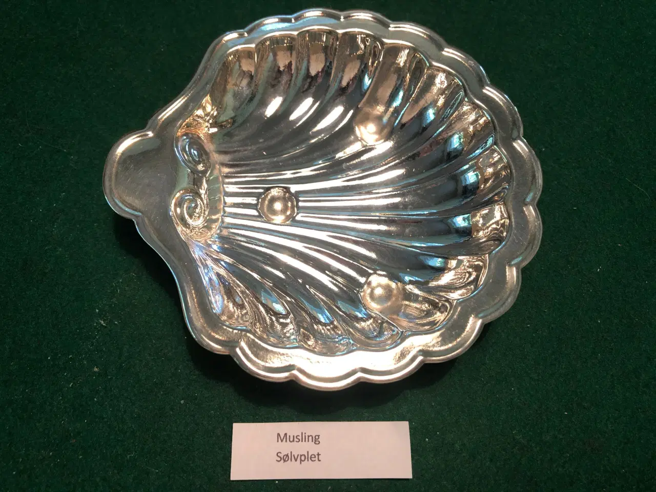 Billede 1 - Musling 12,5 x 12,5 cm Sølvplet
