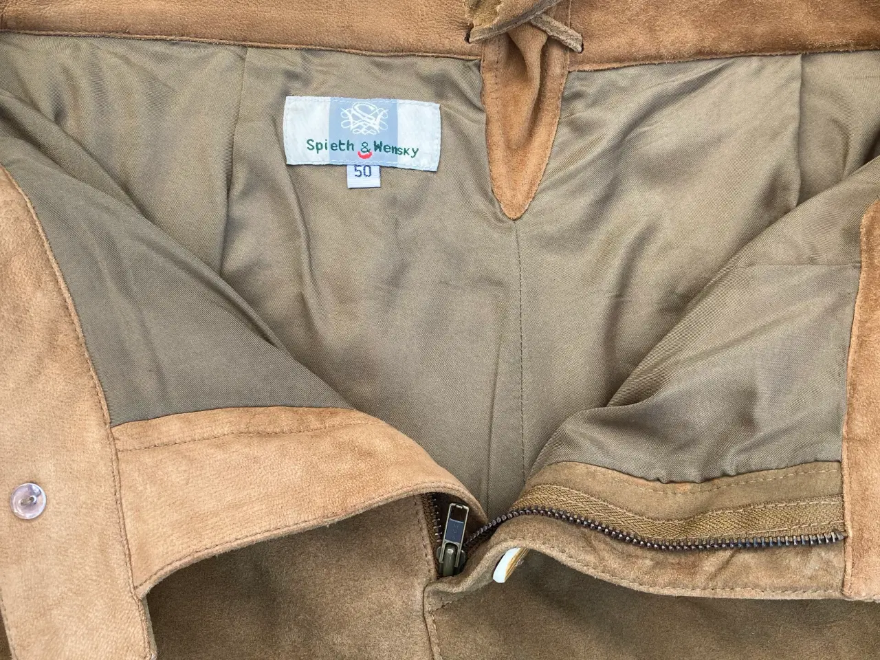 Billede 5 - Lederhosen af gedeskind, ægte bayriske, med bælte