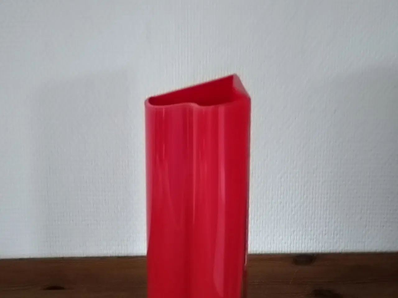 Billede 2 - Nuutajärvi Sonetti - Super Flot Rød Glasvase