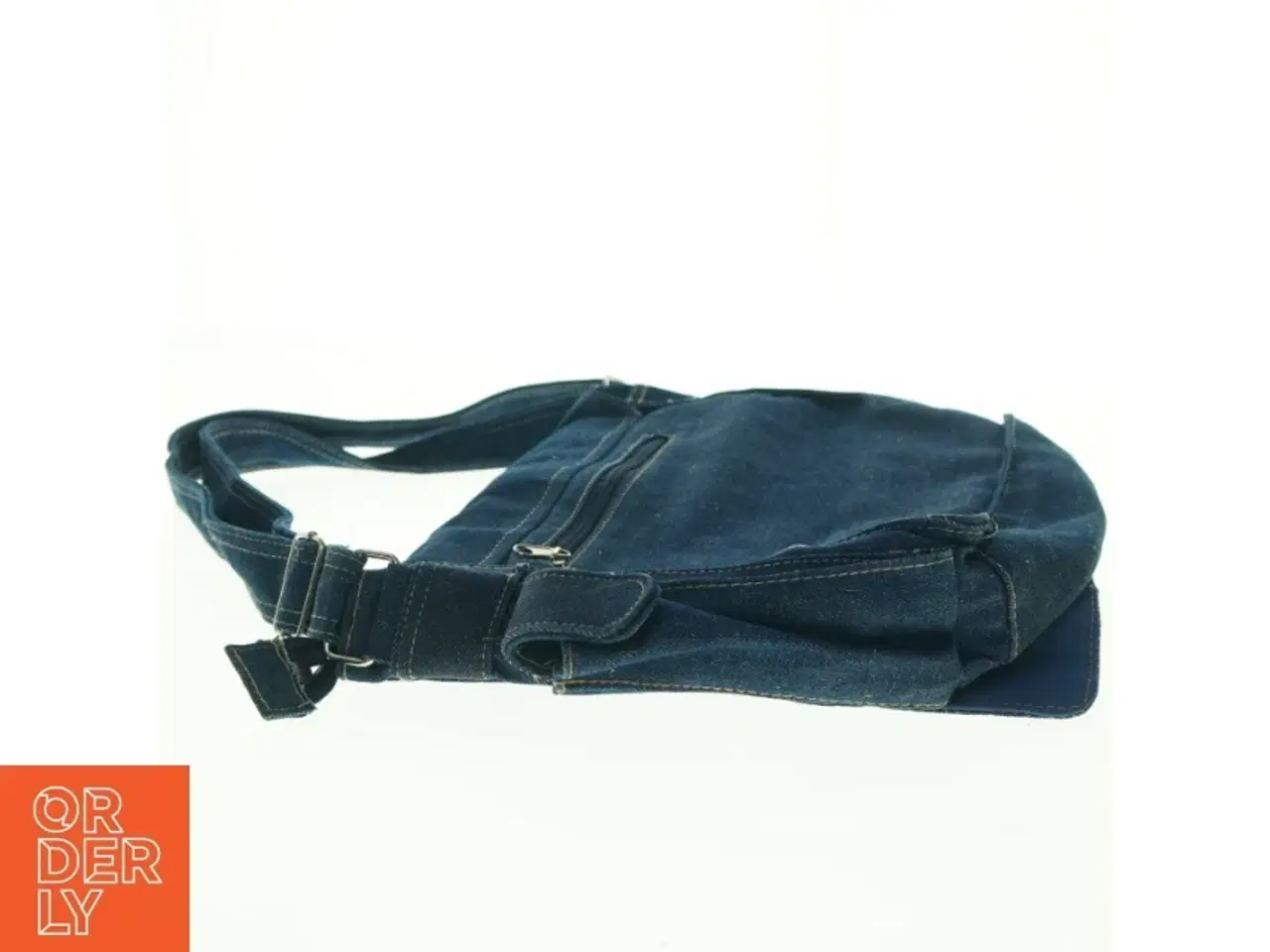 Billede 4 - Denim skuldertaske (str. 35 x 28 x 10 cm)