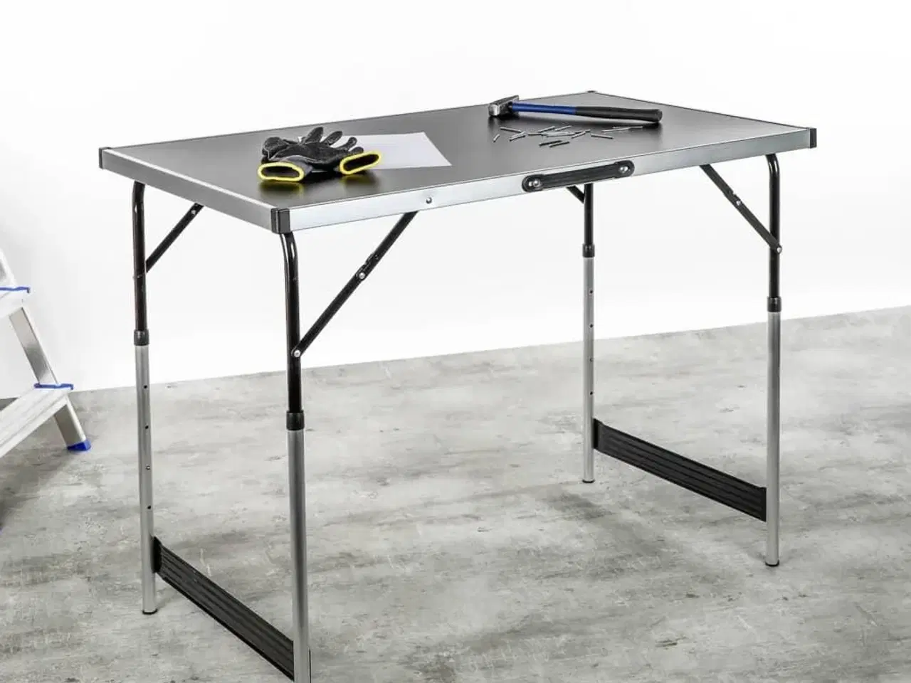 Billede 3 - HI foldbart bord 100 x 60 x 94 cm aluminium