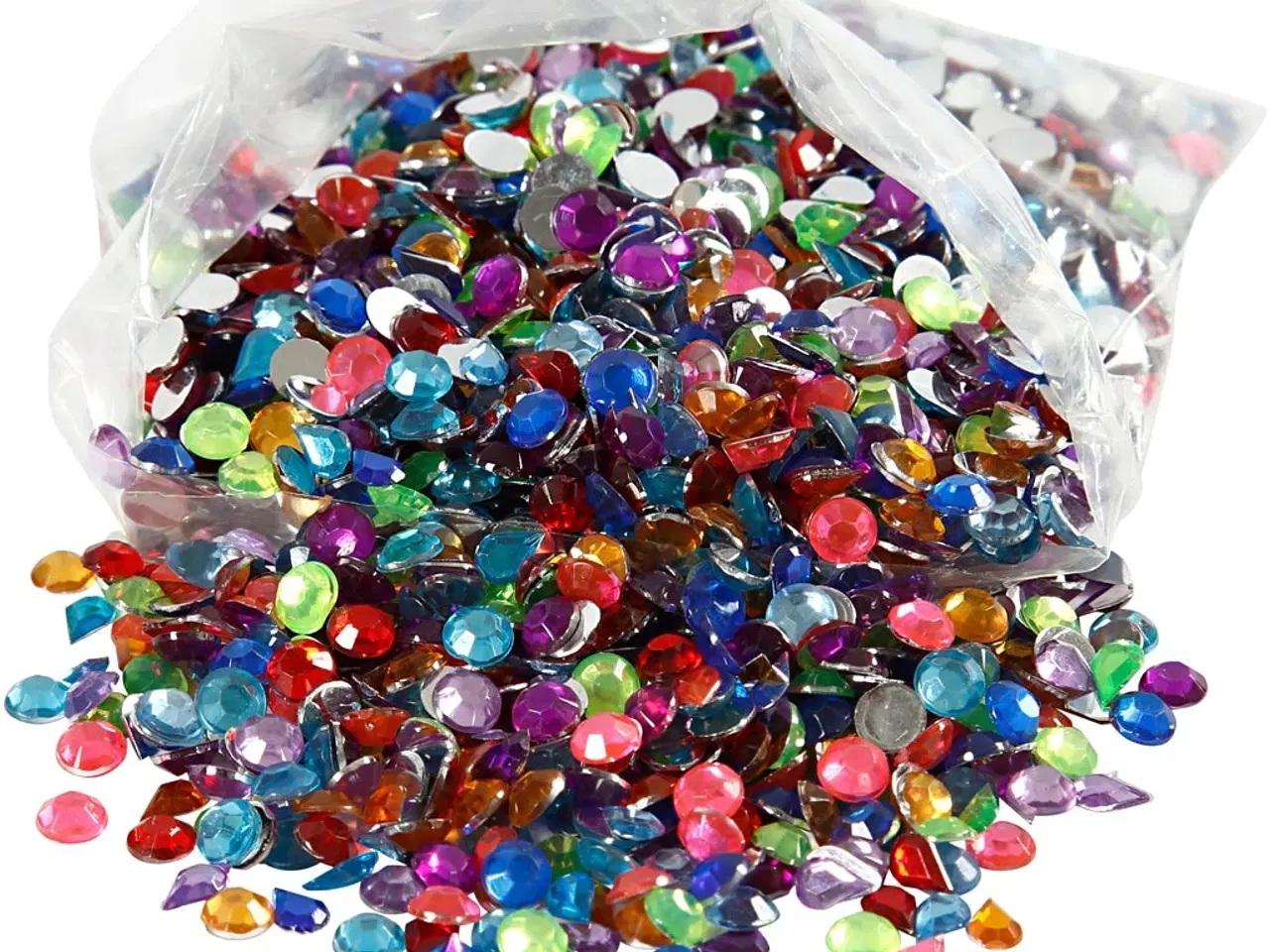 Billede 1 - 5 mm Rhinsten - 3000 stk. til kreative projekter